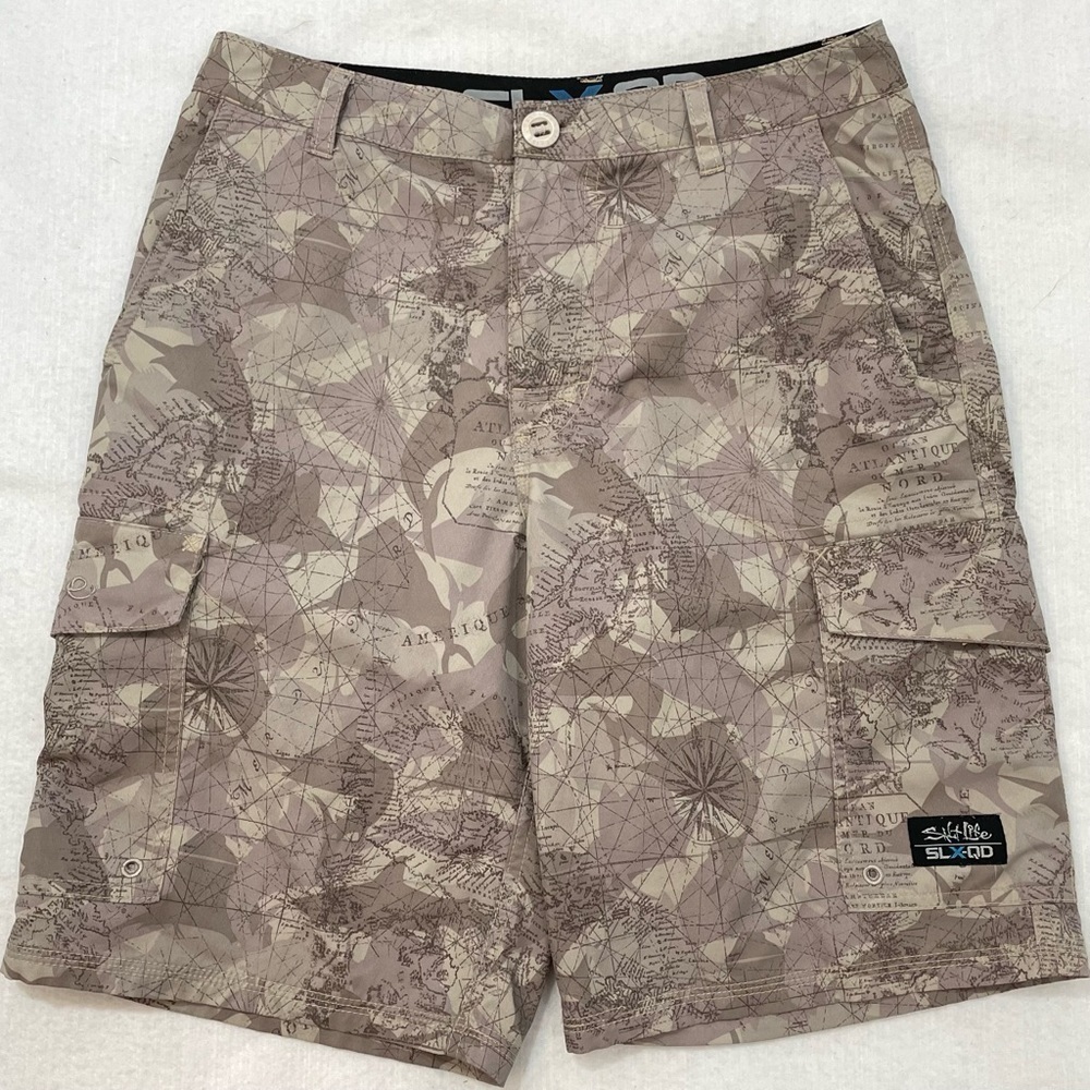 Salt Life board shorts boating swim cargo shorts with pockets waist 28 fishing﻿﻿